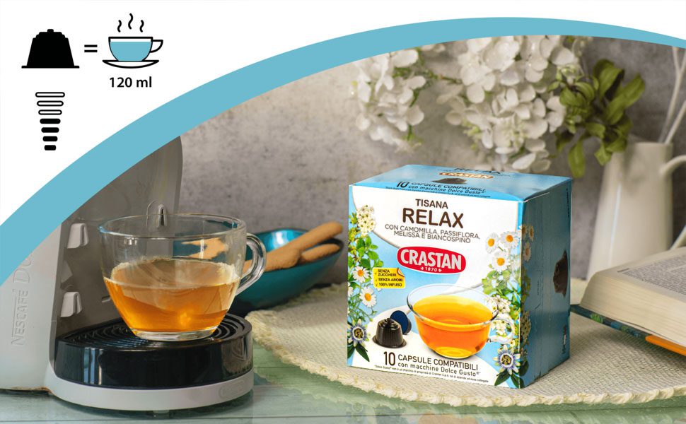 tisana relax capsule compatibili dolce gusto preparazione